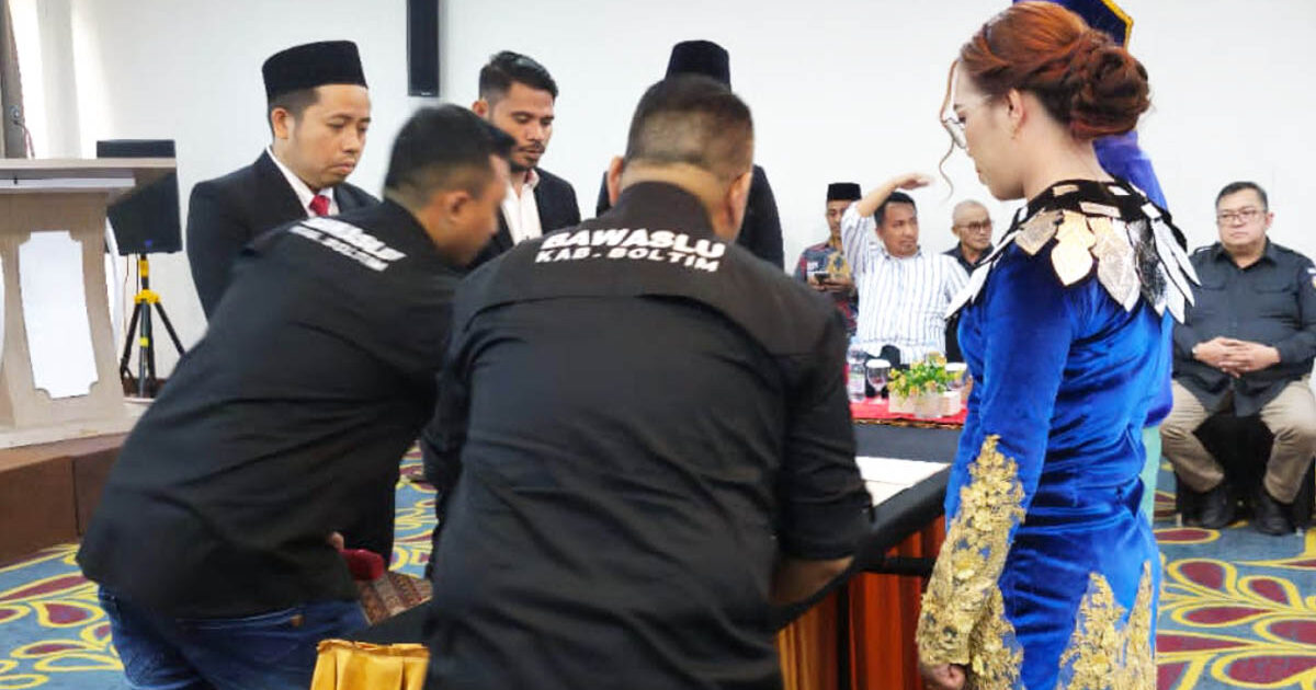 Bawaslu Boltim Resmi Panwaslu Pilkada 2024