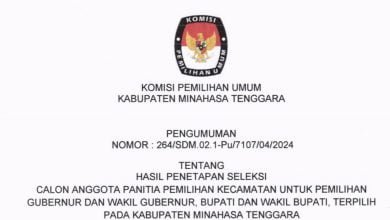 KPU Mitra Umumkan Anggota PPK 2024