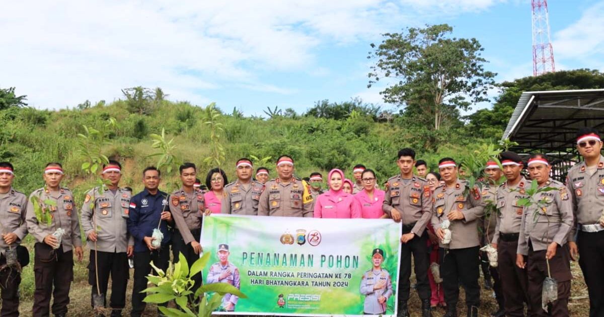 Polres Buol Gelar Penghijauan