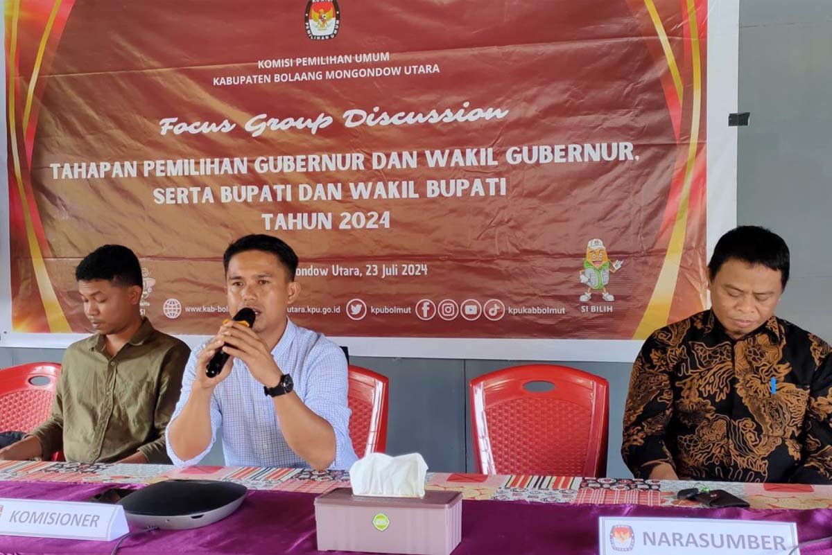 KPU Bolmut Gelar FGD Jelang Pemilu 2024