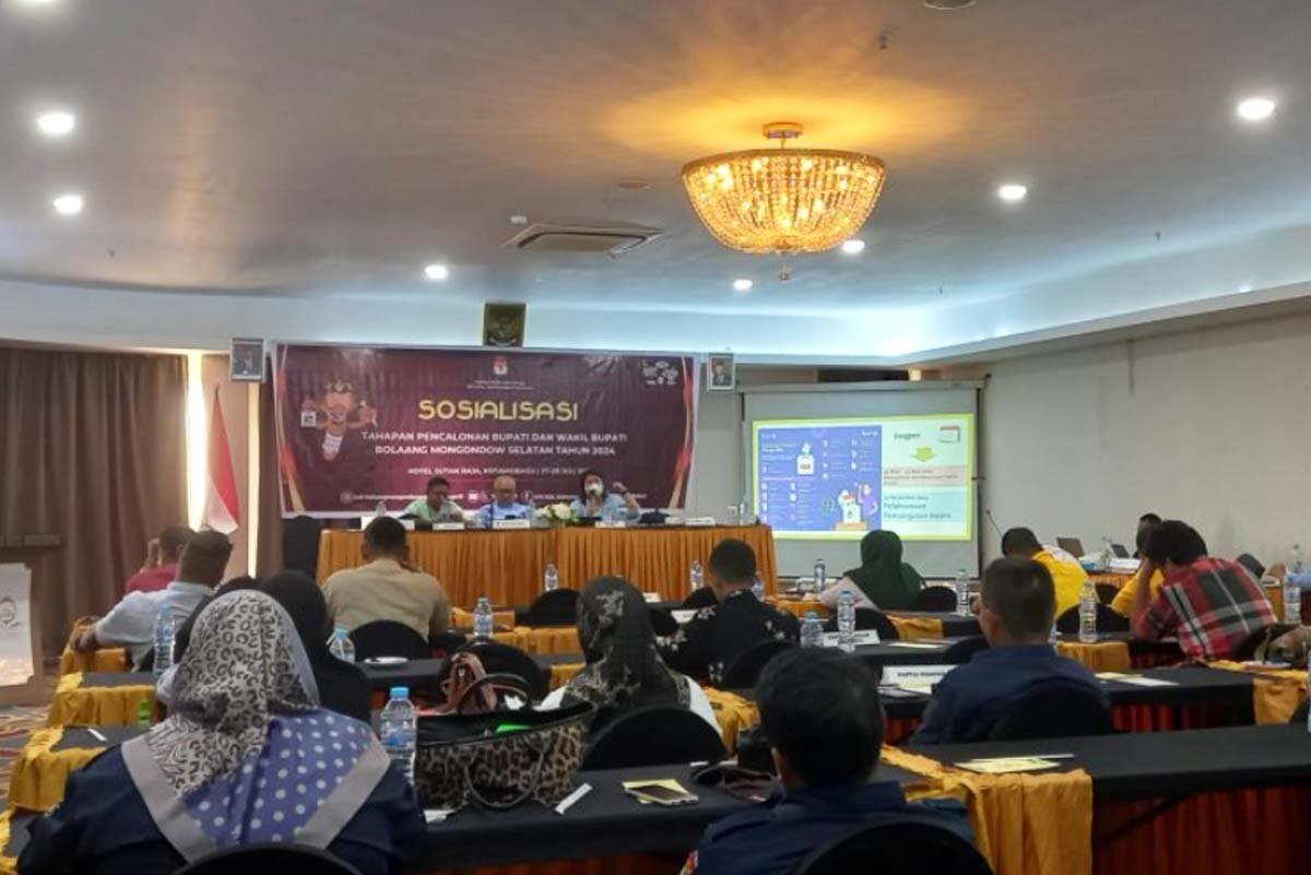 KPU Bolsel Gelar Sosialisasi Pencalonan Bupati 2024