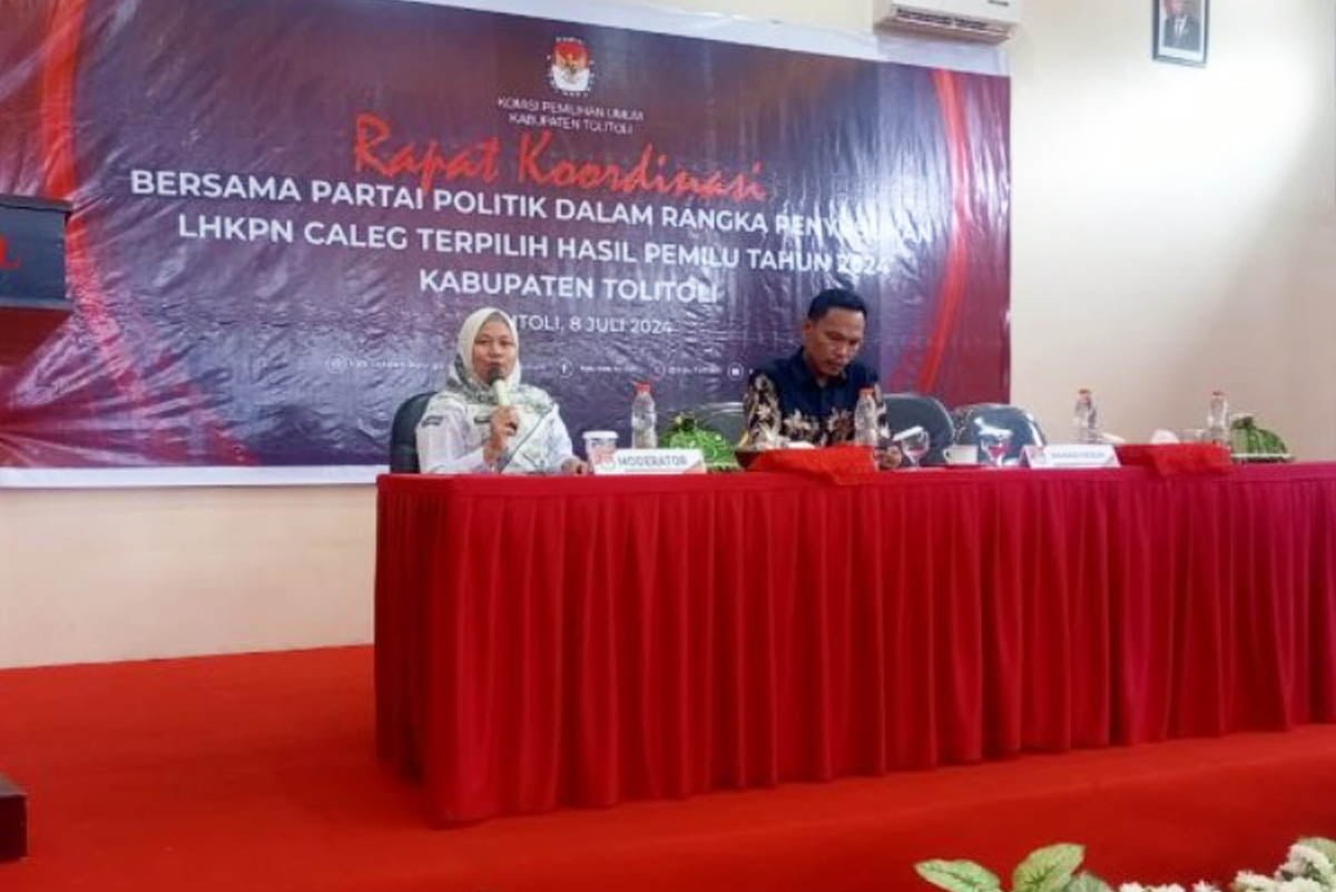 KPU Tolitoli Bahas Syarat Pelantikan Anggota DPRD