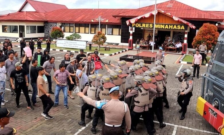 Polres Minahasa Simulasi SISPAMKOTA