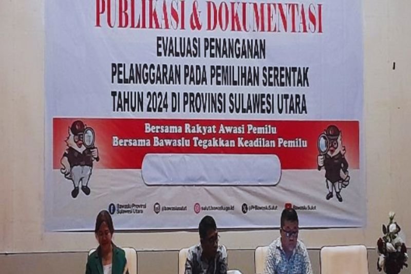 Evaluasi Pelanggaran Pemilu 2024 oleh Bawaslu Sulut