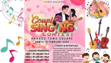 Lomba Bernyanyi di Manado Town Square