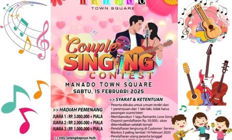 Lomba Bernyanyi di Manado Town Square