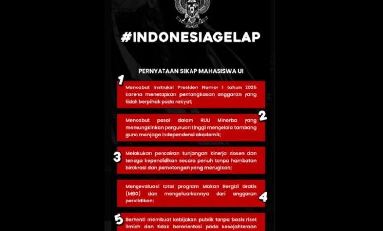 Tagar #IndonesiaGelap