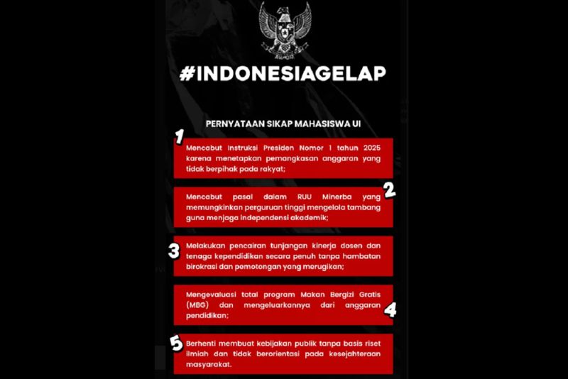 Tagar #IndonesiaGelap