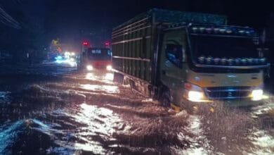 Banjir Parah di Jalan Manado