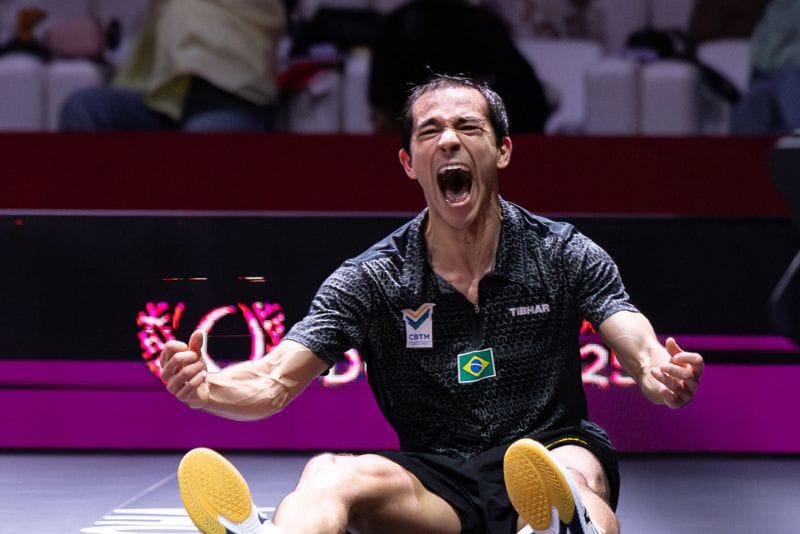 Hugo Calderano Singkirkan Liang Jingkun