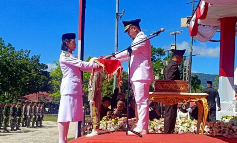 Upacara HUT RI ke-80 Boltara