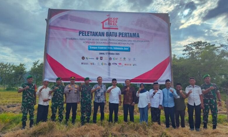 Groundbreaking gerai Koperasi Desa Merah Putih