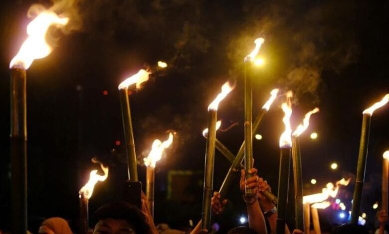 Pawai Obor Ramadhan Modayag Barat