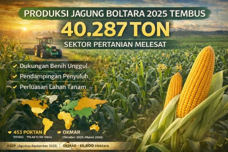 produksi jagung Boltara