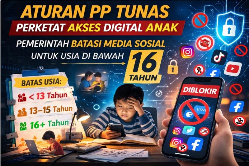 Aturan PP TUNAS perlindungan anak di ruang digital