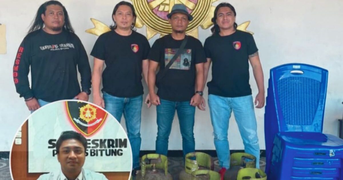 Pencurian tabung gas Bitung